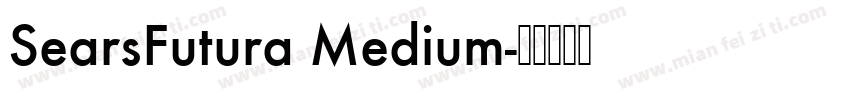 SearsFutura Medium字体转换